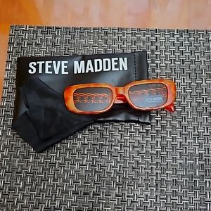 STEVE MADDEN Sunglasses Women Felicia Tortoise 100% UV Protection Rectangular